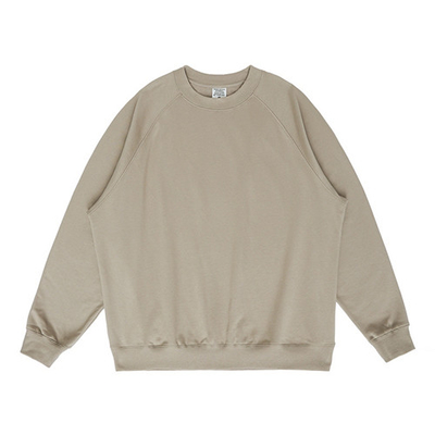 50% Polyester Long Sleeve Sweatshirts With French Terry
