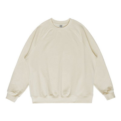 50% Polyester Long Sleeve Sweatshirts With French Terry