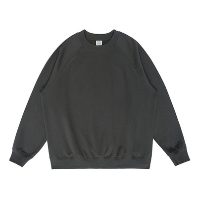 50% Polyester Long Sleeve Sweatshirts With French Terry