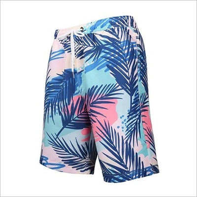 Summer Beach Print Polyester Shorts Quick Dry For Men Shipping By Sea