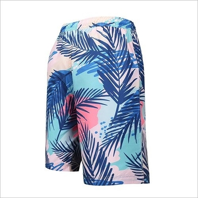 Summer Beach Print Polyester Shorts Quick Dry For Men Shipping By Sea