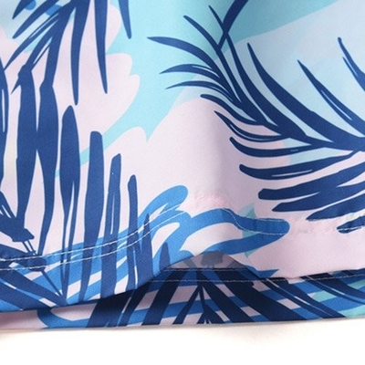 Summer Beach Print Polyester Shorts Quick Dry For Men Shipping By Sea