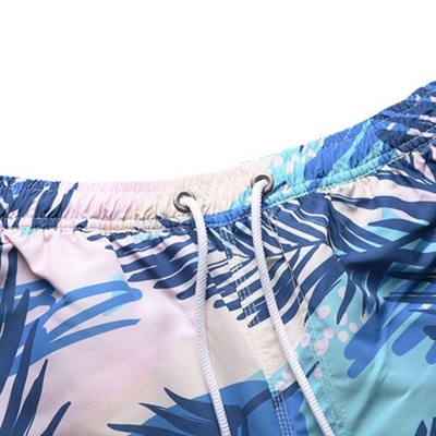 Summer Beach Print Polyester Shorts Quick Dry For Men Shipping By Sea