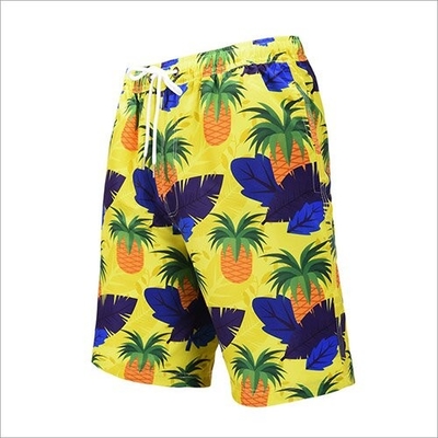 New Summer Beach Pants Men'S Loose Yellow Shorts Youth Thin Model
