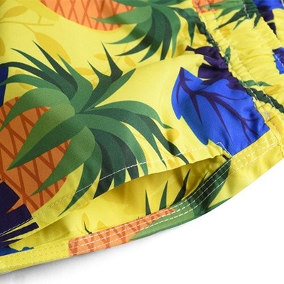 New Summer Beach Pants Men'S Loose Yellow Shorts Youth Thin Model