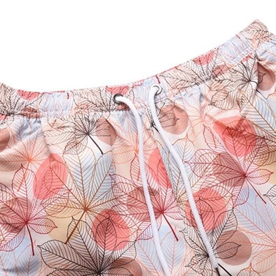 Summer Beach Polyester Pants Youth Slim Loose Sports Casual Shorts Male