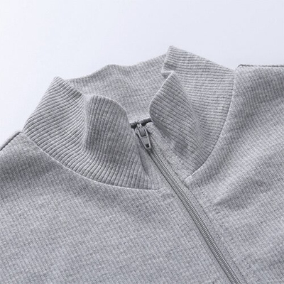 OEM Autumn  New Slim Solid Sympotic cotton v-neck Long -sleeved Top
