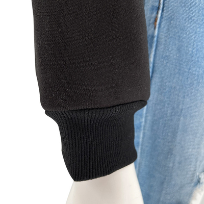 50% Cotton 50% Polyester Long Sleeve Sweatshirts French Terry Zip Up Hoodie