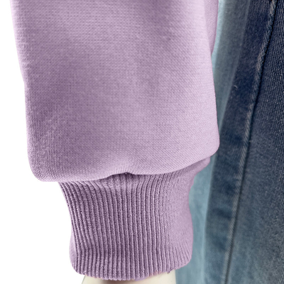 50% Cotton 50% Polyester Long Sleeve Sweatshirts French Terry Zip Up Hoodie