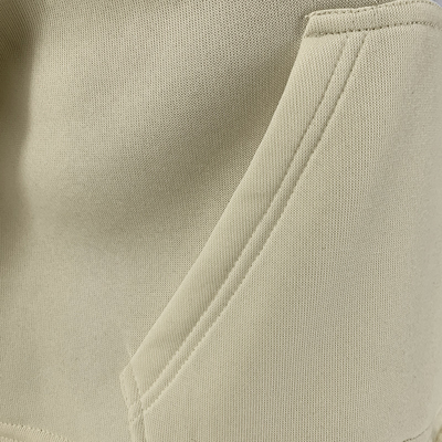 50% Cotton 50% Polyester Long Sleeve Sweatshirts French Terry Zip Up Hoodie