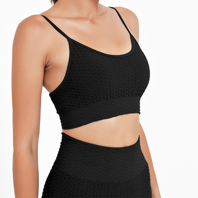 Fashionable Comfortable Ladies Sports Bras Gym Workout Seamless Ribbed Bralette