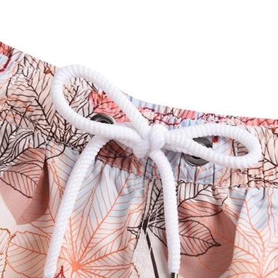 Summer Beach Polyester Pants Youth Slim Loose Sports Casual Shorts Male
