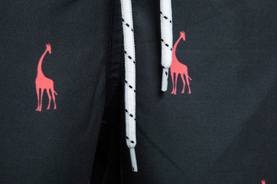 Bermuda Drawstring Beach Surf Shorts Printed Giraffe Graphic Sleep Pajama Shorts