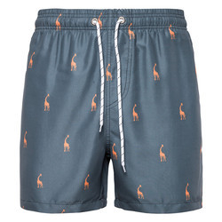 Bermuda Drawstring Beach Surf Shorts Printed Giraffe Graphic Sleep Pajama Shorts
