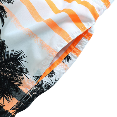 Plus Size Knitted Beach Surf Shorts Hawaiian Style Male Swimming Wear