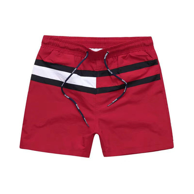 100% Nylon Striped Men Exercise Shorts Quick Dry Youth Fitness Shorts