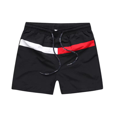 100% Nylon Striped Men Exercise Shorts Quick Dry Youth Fitness Shorts