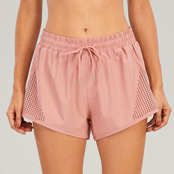 Summer women's  Exercise Shorts Youth Double-layer  Fitness Quick Dry  Pants