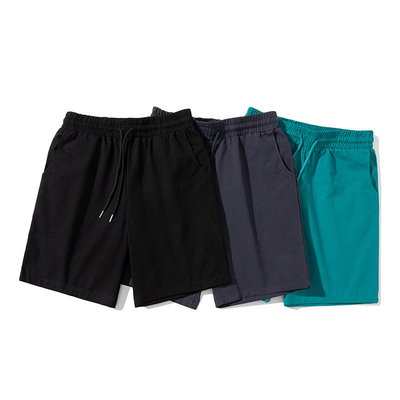 Adults Basic Editions Men's Elastic Waistband Shorts Soft 100% Cotton Swim Shorts