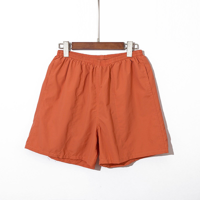 100 Percent Cotton Beach Surf Shorts OEM LOGO Elastic Waist Gym Shorts