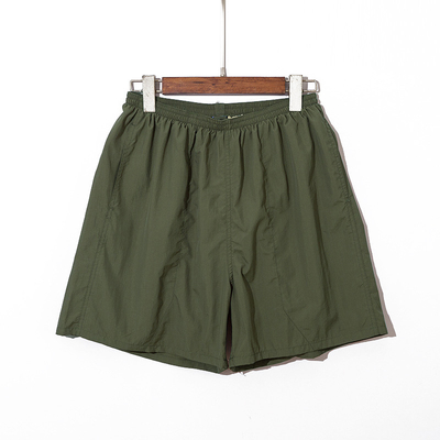 100 Percent Cotton Beach Surf Shorts OEM LOGO Elastic Waist Gym Shorts