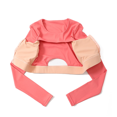 Custom Cinnamon Pink Ladies Sports Bras Adults Yoga Track Suit