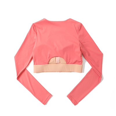 Custom Cinnamon Pink Ladies Sports Bras Adults Yoga Track Suit