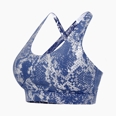 European American Colorful Women's Underwear O Neck String Back Sports Bra