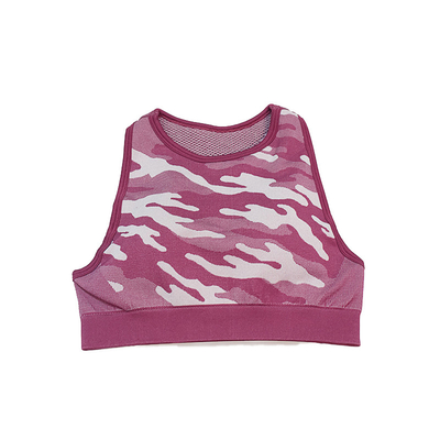 OEM ODM Spandex Ladies Sports Bras Army Camo Women's Racer Back Tank